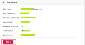 Axis Bank - Add Biller for Mutual Fund SIP