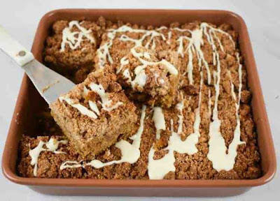 Keto Pumpkin Streusel Coffee Cake