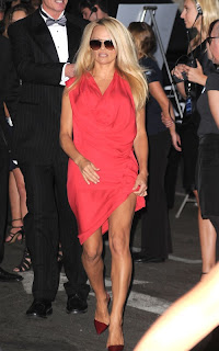 Pamela Anderson at the Peta Humanitarian Awards