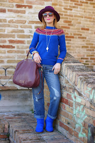 UGG Mini Bailey button, fair isle jumper, Ecua-Andino hat, Fashion and Cookies, fashion blogger