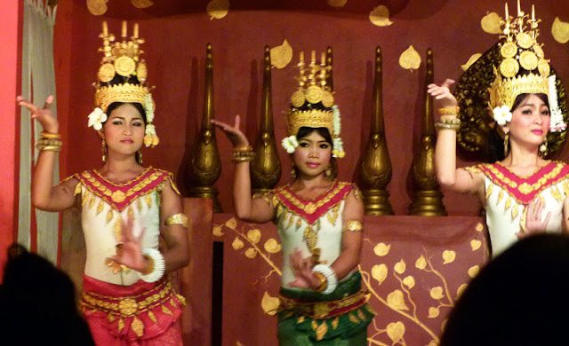 Apsara dancing in the temple club
