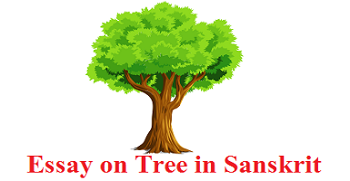 वृक्ष पर संस्कृत निबंध। Essay on Tree in Sanskrit