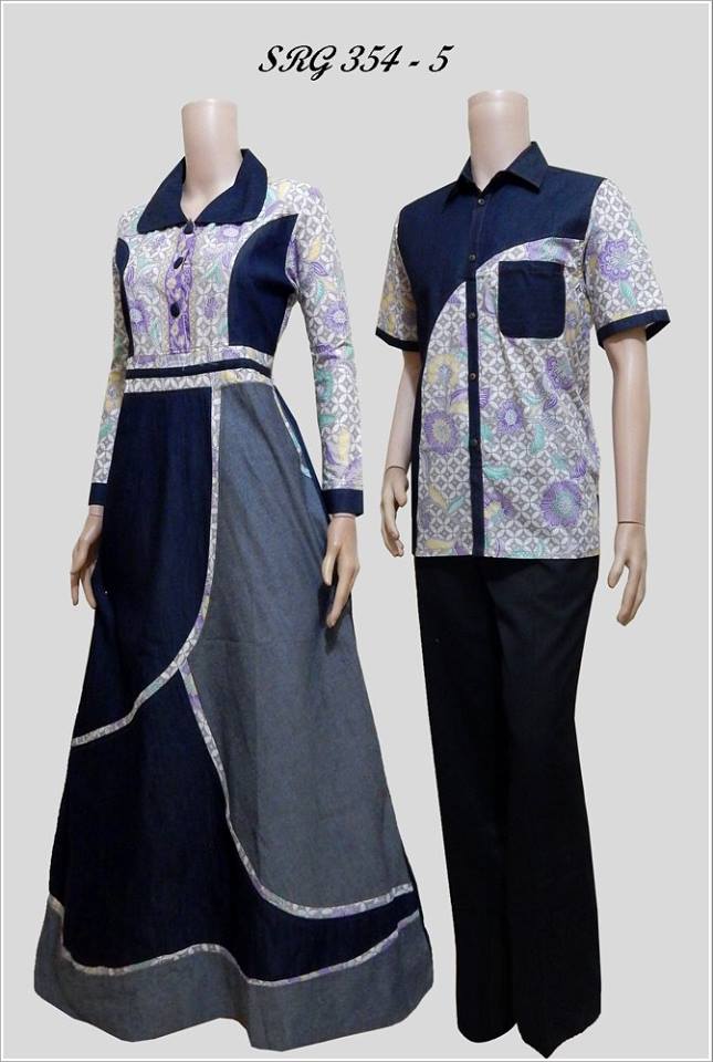 Model Desain  Baju  Batik Modern Terbaru Model Couple  
