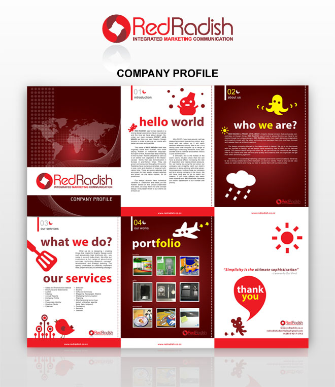 Contoh Desain Brosur Company Profile 