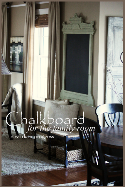 StoneGable: CHALKBOARD IN THE FAMILY ROOM