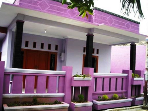 Kombinasi Desain Warna Cat Rumah Ungu Pada Bagian Luar Kombinasi Desain Warna Cat Rumah Ungu Pada Bagian Luar