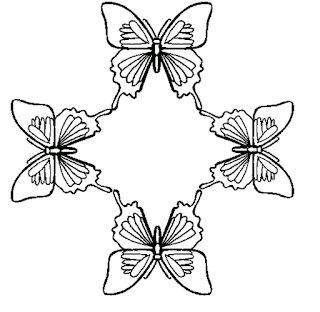 Rare And Cute butterfly coloring page