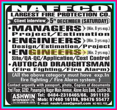 NAFFCO Largest Fire Protection co Jobs for Middle East