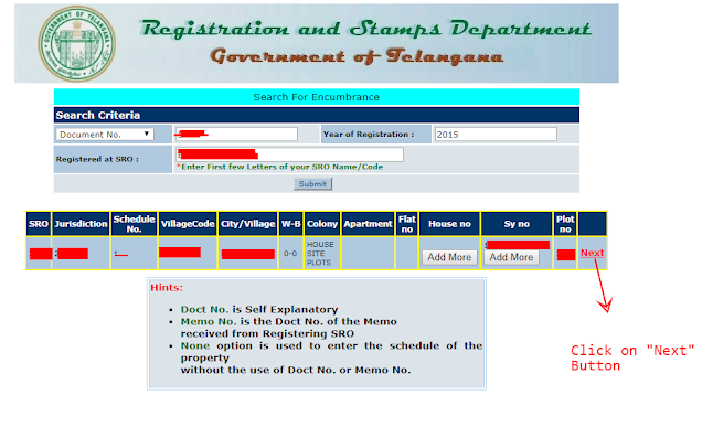 Download Encumbrance Certificate