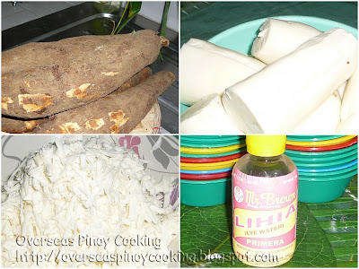 Pichi Pichi (Grated Cassava)- Ingredients