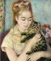 Renoir - Mujer con un gato