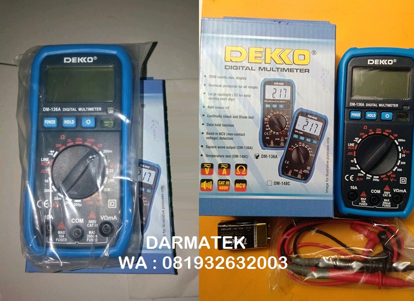 Darmatek Jual DEKKO DM-136A Digital Multimeter - DM136A Dekko Avometer