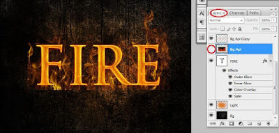 Membuat Teks Efek Api Terbakar dengan Photoshop Membuat Teks Efek Api Terbakar dengan Photoshop