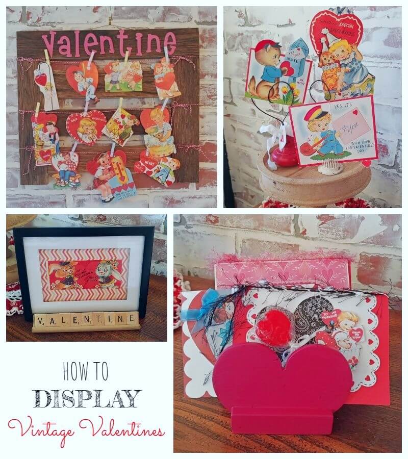 How to Display Vintage Valentines