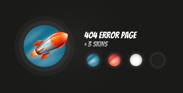 Rocket - 404 Error Page  - 404 Pages Specialty Pages