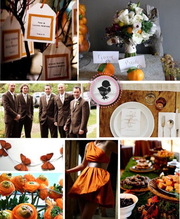 GET THE LOOK Orange Brown Autumn Themed Wedding