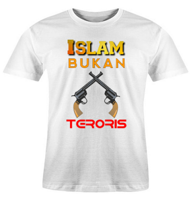 Baju Kaos Muslim: Islam Bukan Teroris