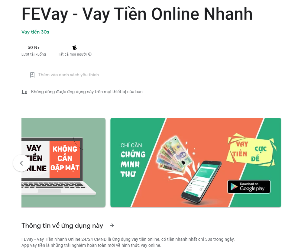 FEVay App Vay tiền Nhanh