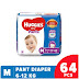 Best Huggies Dry Pant System baby Diaper (M Size) (6-12kg) (64Pcs)