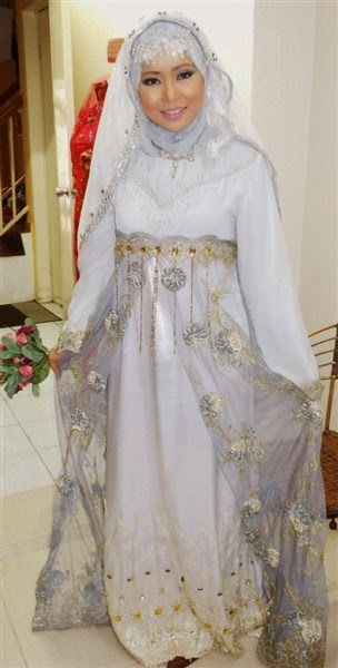 Contoh Baju Gaun Pengantin Muslim Islami Syar i Terbaru