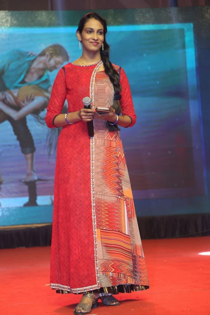 Telugu Singer Anjana Sowmya Stills At Audio Launch