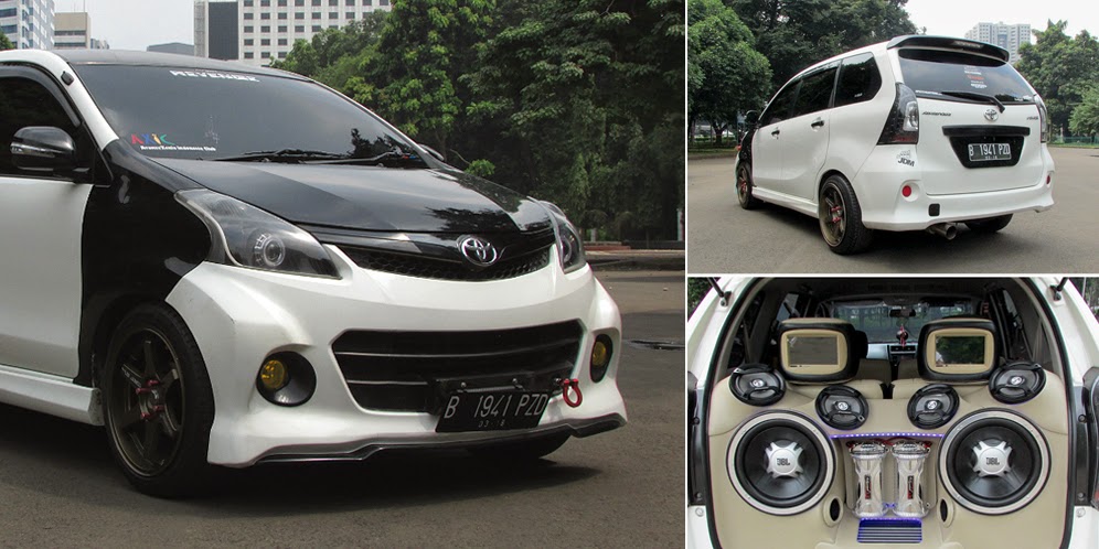 Foto gambar modifikasi body kit velg avanza veloz luxury 