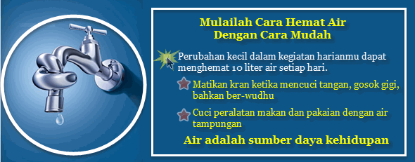 Membuat Poster Ajakan Menghemat Air 