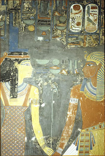  pintura mostrando o casal Horemheb e Ísis 