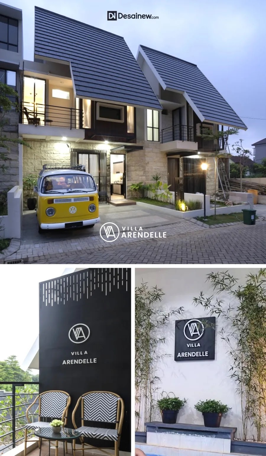 Villa Arendelle Batu Logo Design Project for Family Villa Lodging Business in Batu city