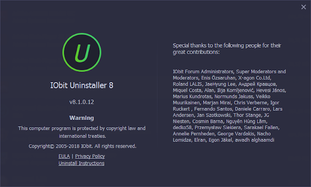 IObit Uninstaller PRO 8.1(v8.1.0.12) + sériel Complète