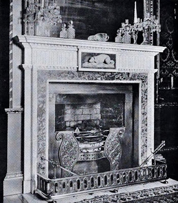 Fireplace in the Dining Room, Hatchlands  from The architecture of Robert and James Adam by AT Bolton (1922)