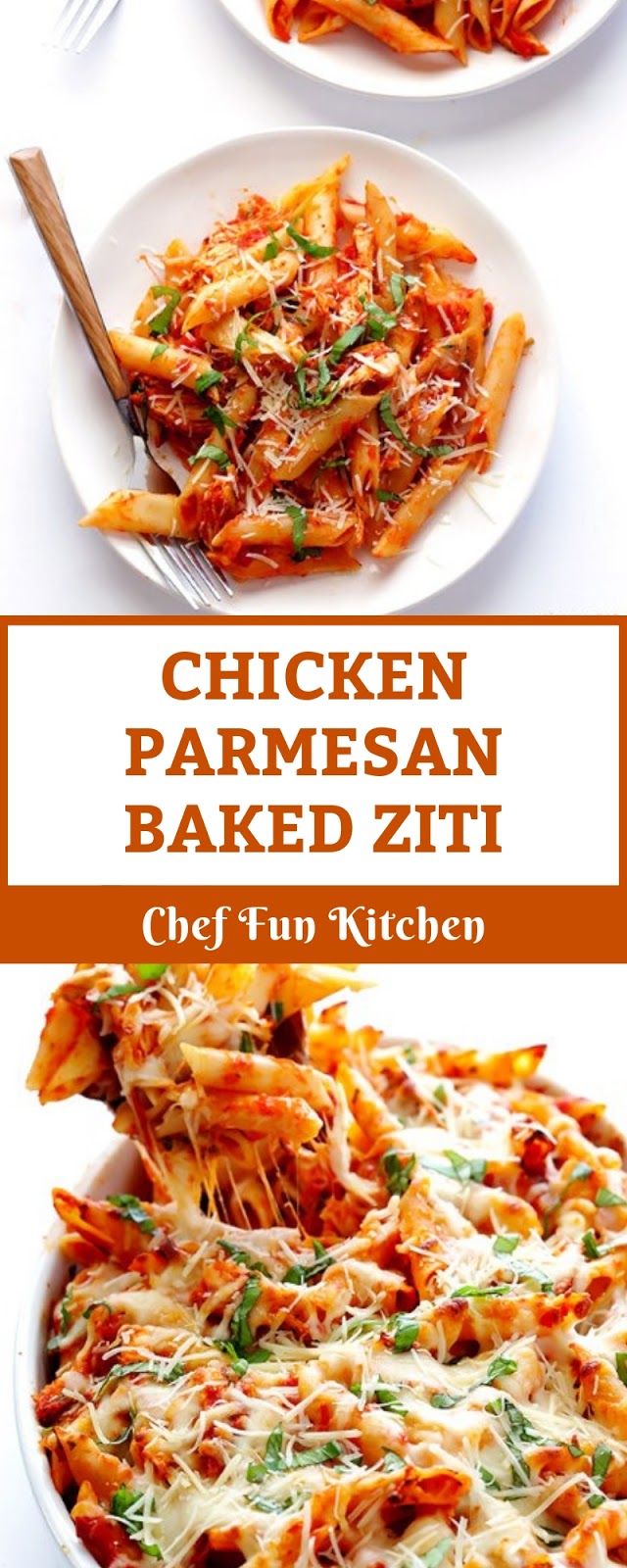 CHICKEN PARMESAN BAKED ZITI