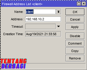 firewall address list mikrotik