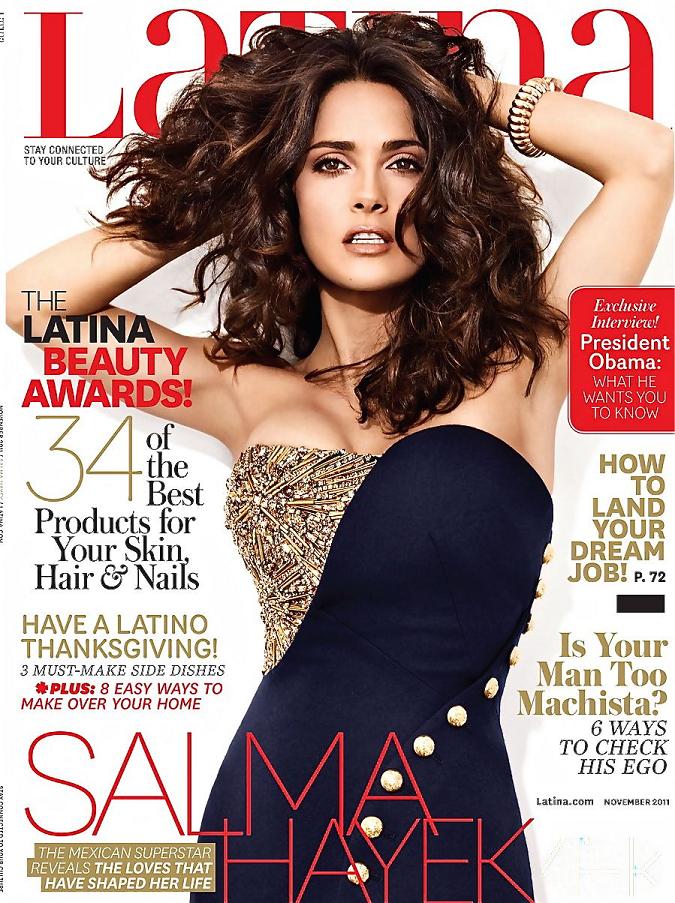 Salma Hayek covers Latina November 2011