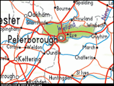 Peterborough Map Political Regional