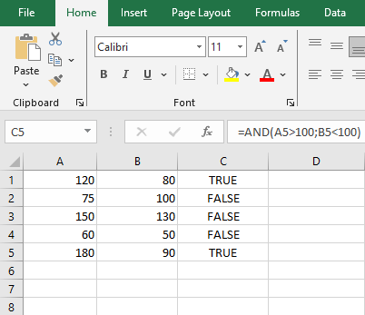 Cara Memasukkan Fungsi AND di Microsoft Excel