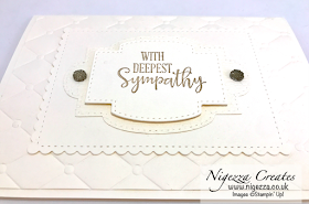 Nigezza Creates with Stampin' Up! Stitched So Sweetly Dies Elegant Layered Textured Card