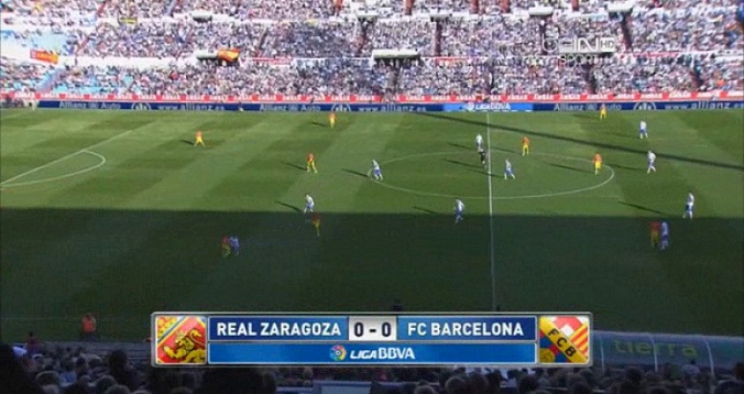 real zaragoza vs barcelona 04-14-2013