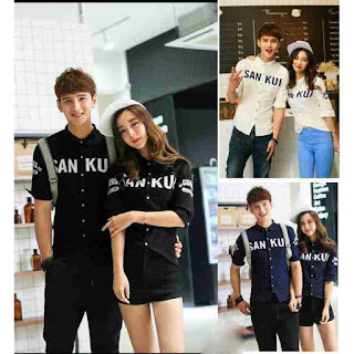 jual baju Kemeja Sankui couple murah