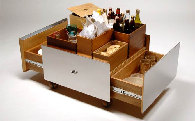 odd bar storage cart design