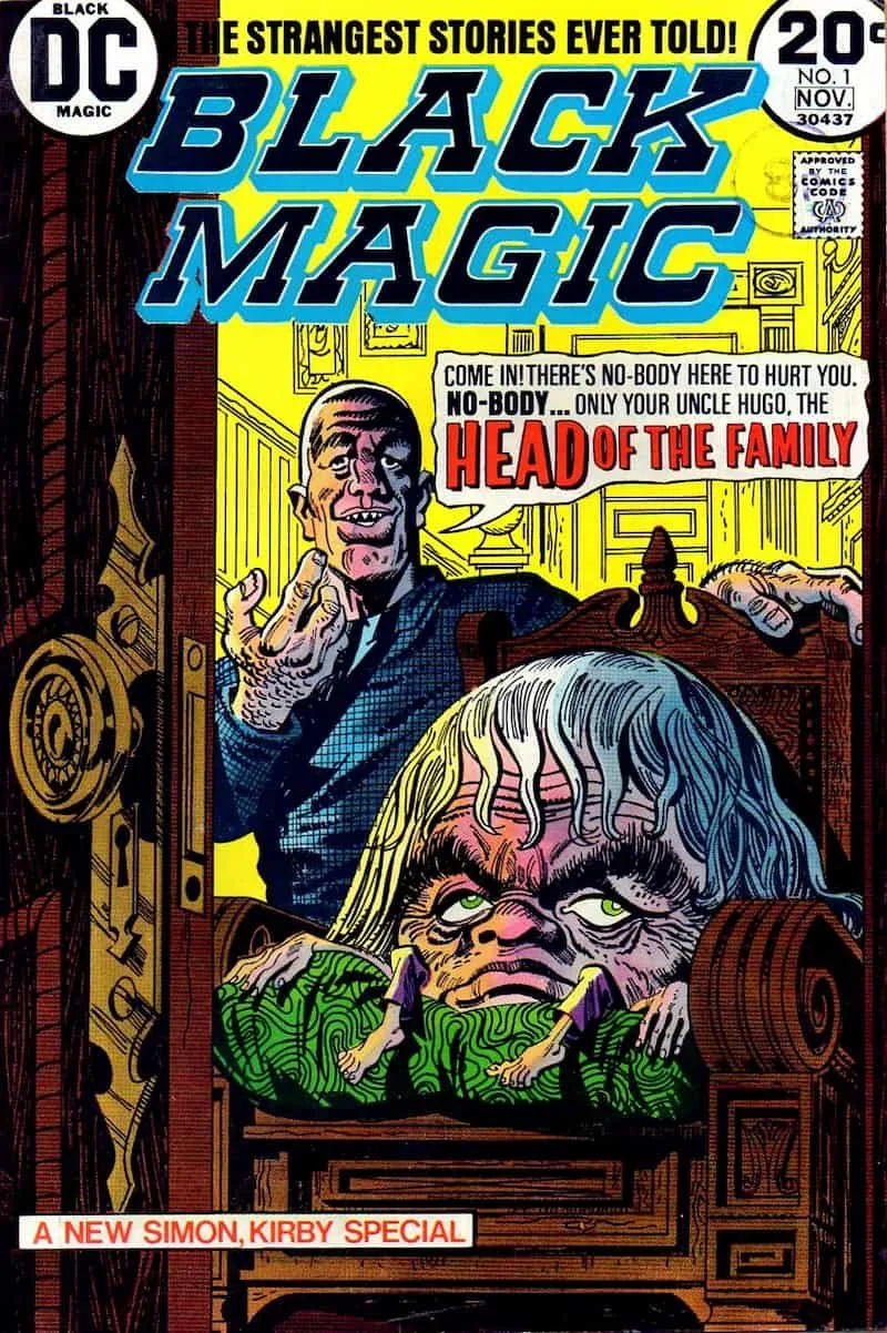 Black Magic #1, noviembre 1973. Portada de Jerry Grandenetti.