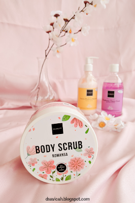 scarlett whitening body scrub romansa