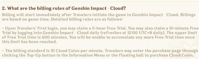 Genshin impact cloud