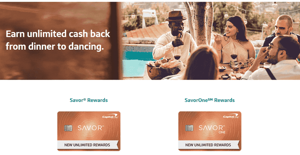 Savor Rewards and SavorOne Rewards Credit Cards from Capital One