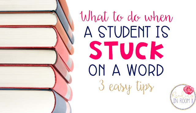 Do you ever wonder what you should do when a student gets stuck on a word?  Check out this post to learn more!  It offers 3 simply and easy strategies to help you and your students when they are stuck on a word.