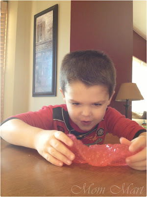 Kid Craft: Playing with homemade slime.