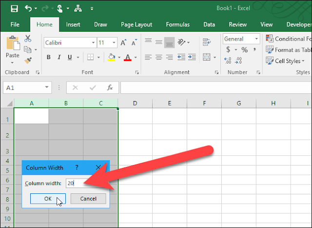 Comment définir la hauteur de ligne et la largeur de colonne dans Excel