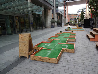 Tee Party Crazy Golf at Spinningfields in Manchester