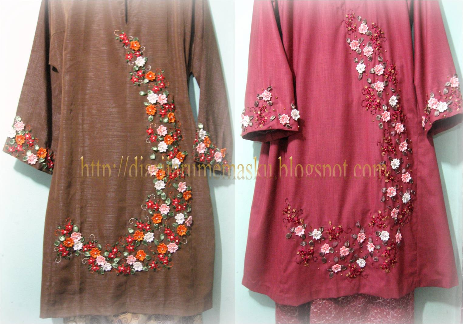 Baju Kurung Indonesia 2013  kebaya batik kelelawar krah v 