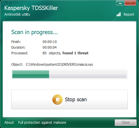 Kaspersky TDSSKiller v3.0.0.37